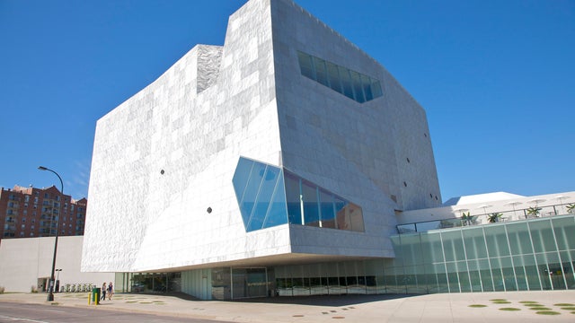 Exterior of Walker Art Center, a contemporary art center in Minneapolis, Minnesota, Midwest, USA 