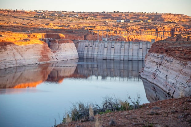 Very Low Water Level in Lake Powell 