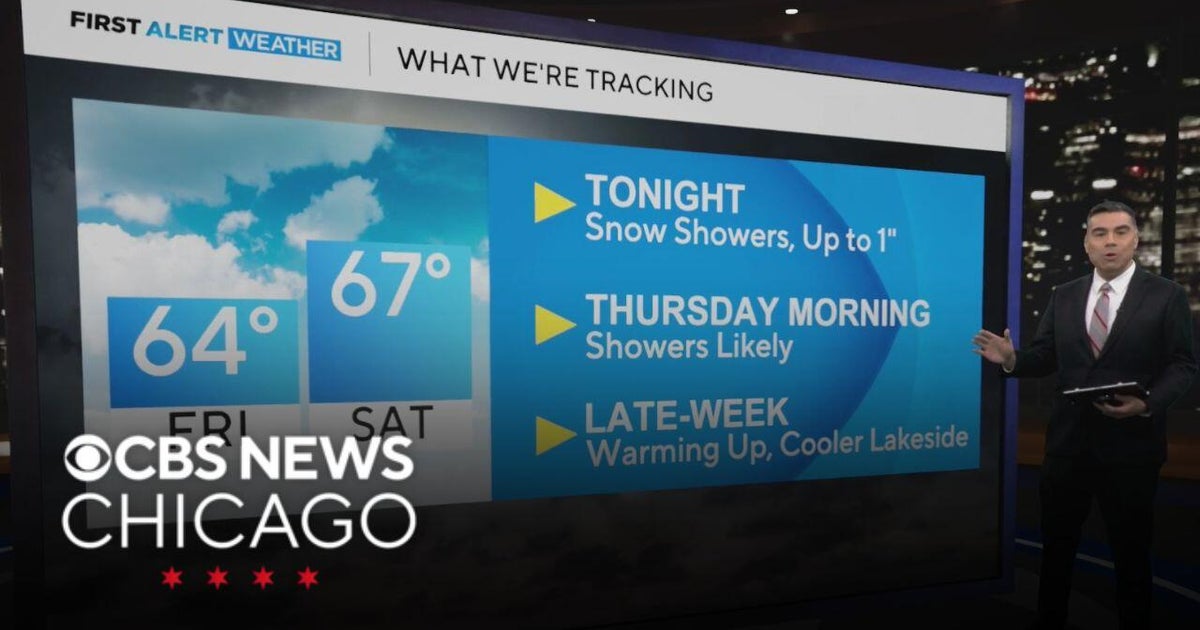 Overnight snow showers for Chicago area - CBS Chicago