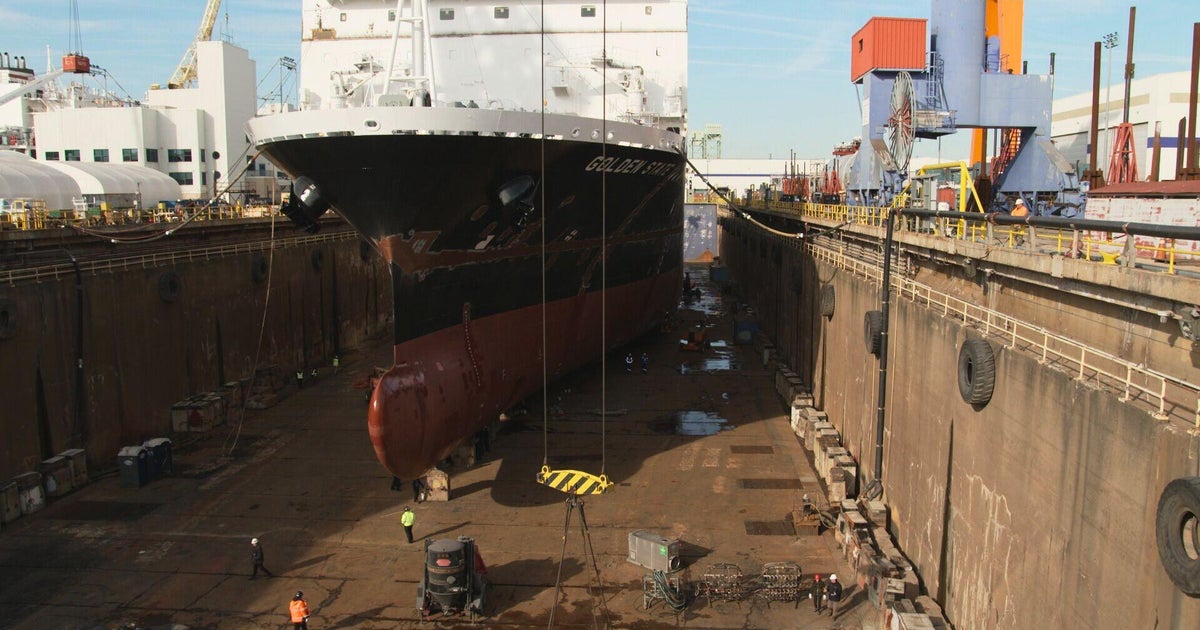 Collapse of U.S. shipbuilding poses national and economic security risks | 60 Minutes