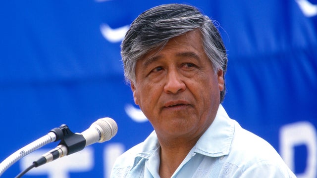 Cesar Chavez Speaks at Rally and Suport March 