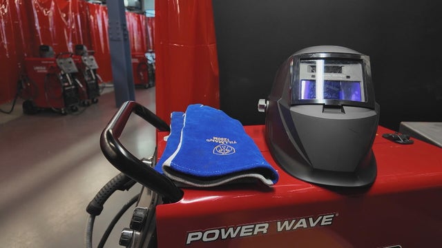 Welding equipment is seen at the Community College of Philadelphia 