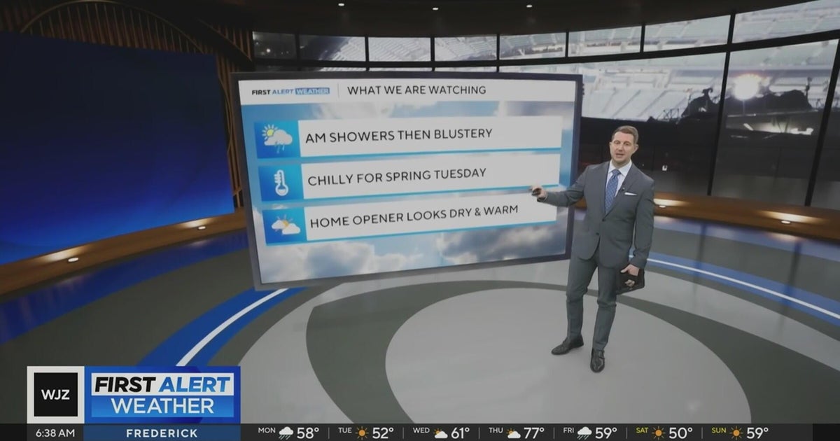 Wet and windy Monday, chilly Tuesday across Maryland