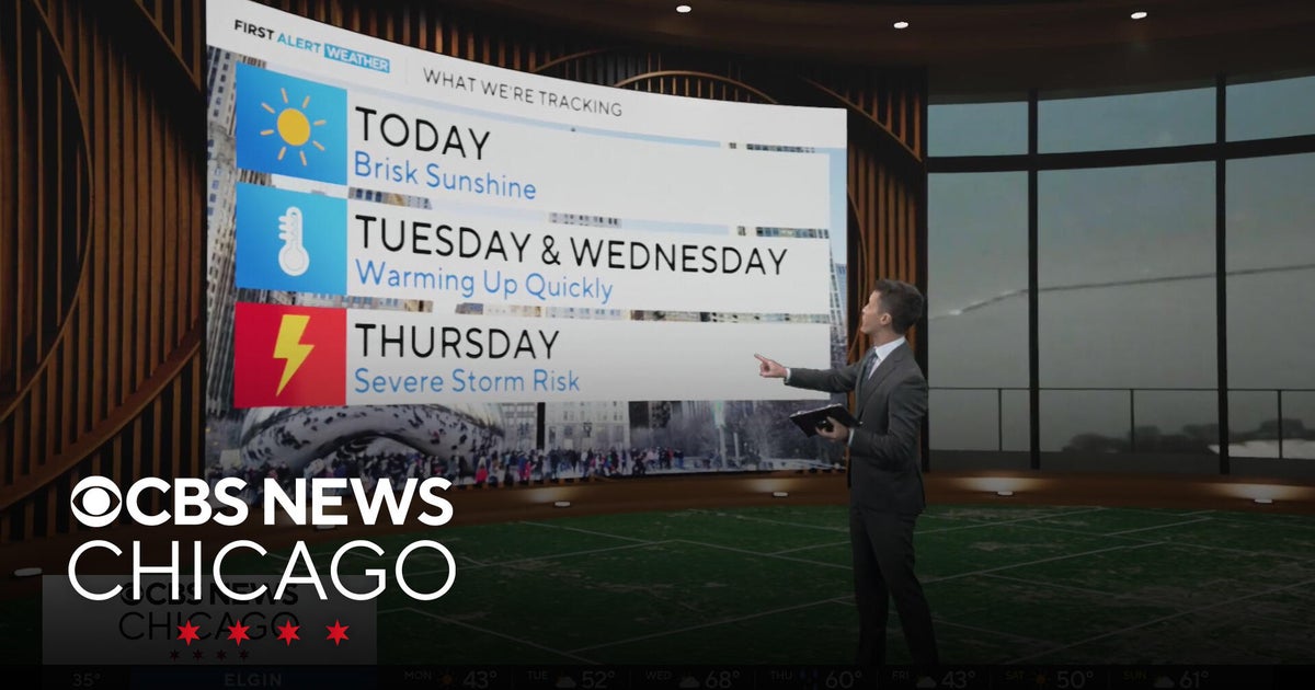 Chicago weather: Cooler Monday, with clouds increasing at night - CBS ...
