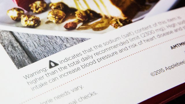 New Sodium Warning Rule On Chain Restaurant Menus Takes Effect In NYC 