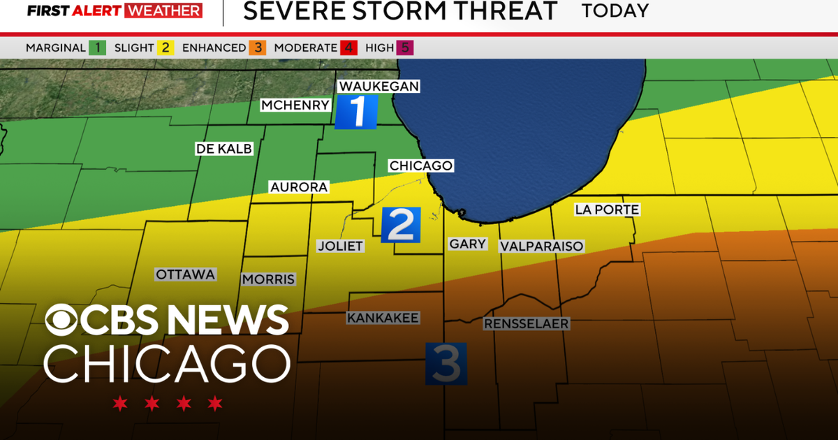Severe storms threat on Thursday afternoon - CBS Chicago