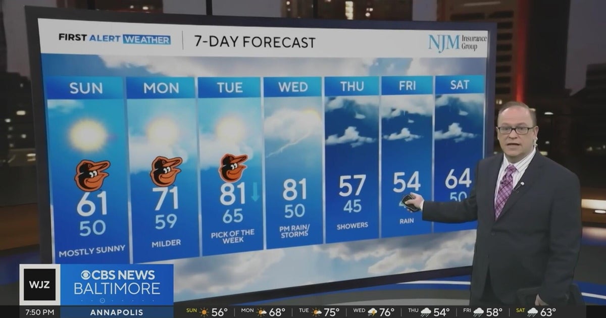 Expect freezing temperatures in Maryland overnight before we see a quick rebound on Sunday