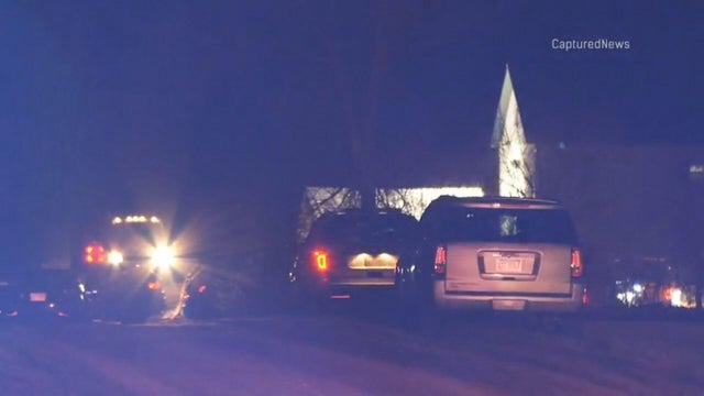 Generic police lights and crime scene tape 