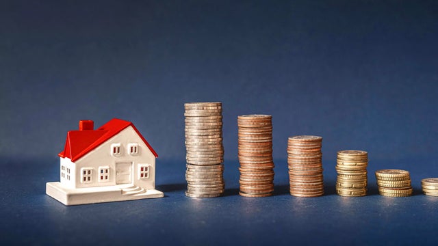 Home concept, Home savings, Selling home, Money and house, Business and finance concept 