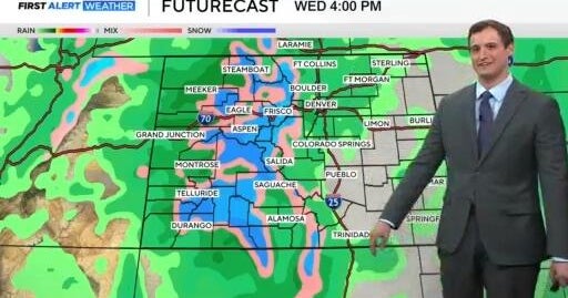 Rain and snow moving in to Colorado this week - CBS Colorado