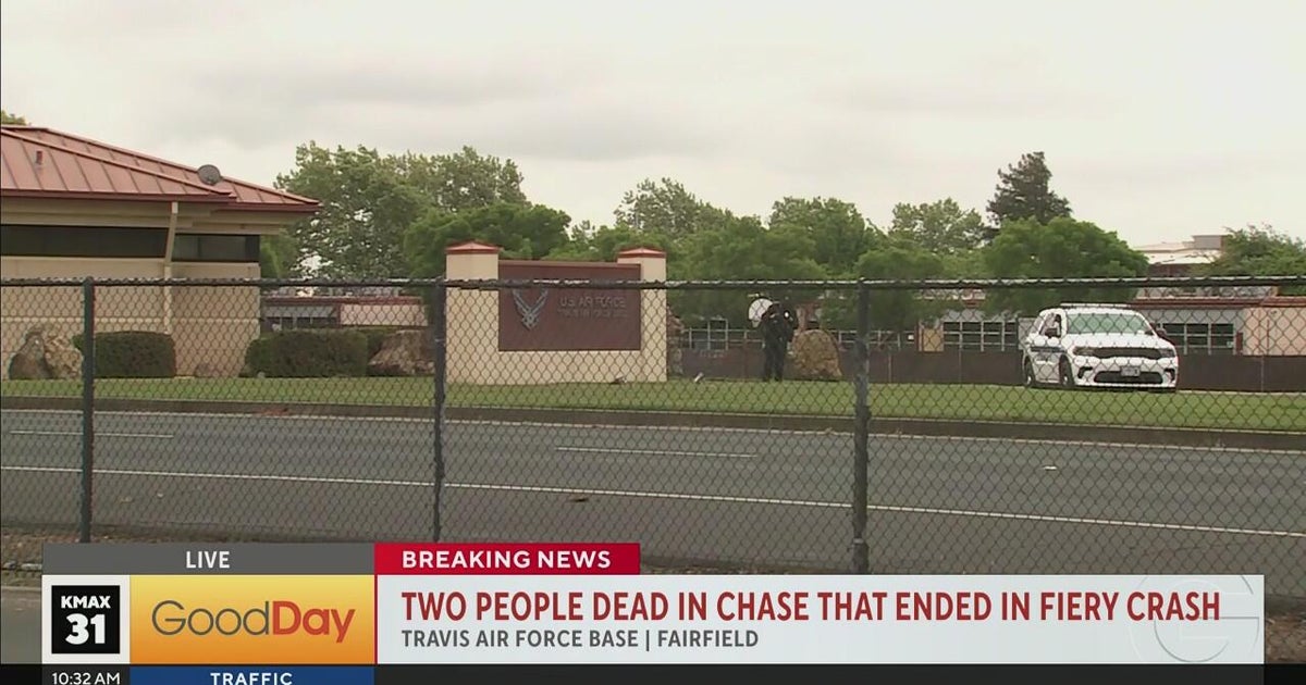 2 dead in chase that ended in fiery crash at Travis AFB gate ...Middle East