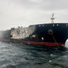 Damage to the Kuwait-flagged Al-Salmi crude oil tanker, following a reported strike 
