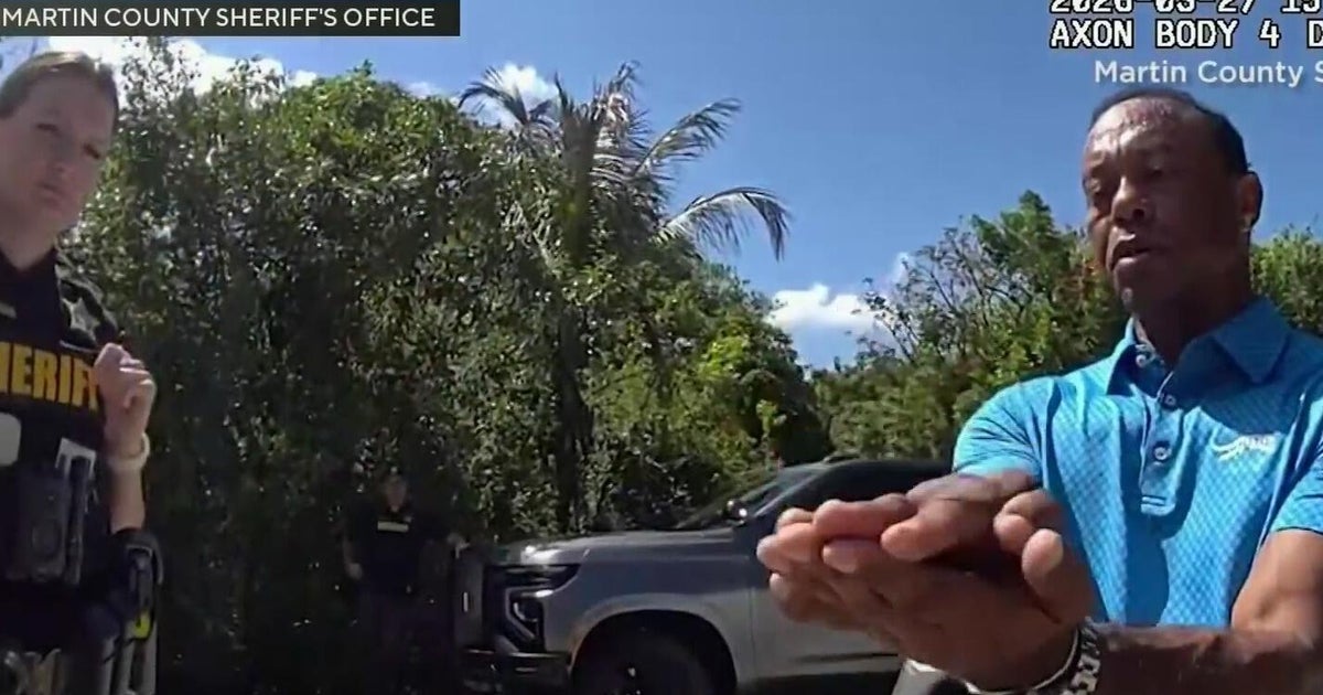 Bodycam video released in the arrest of Tiger Woods in Jupiter Island