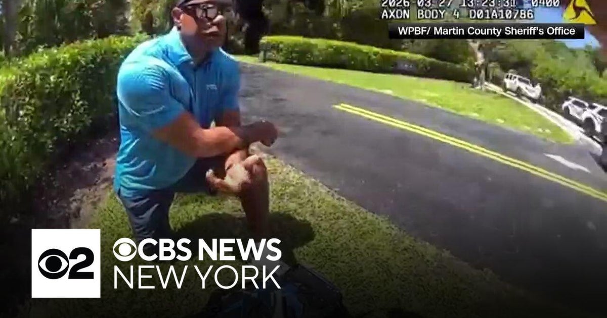 Police body camera video shows arrest of Tiger Woods in Florida - CBS ...