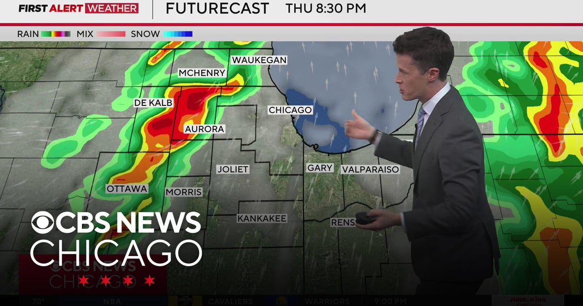Rounds of possibly severe storms racing toward Chicago area - CBS Chicago