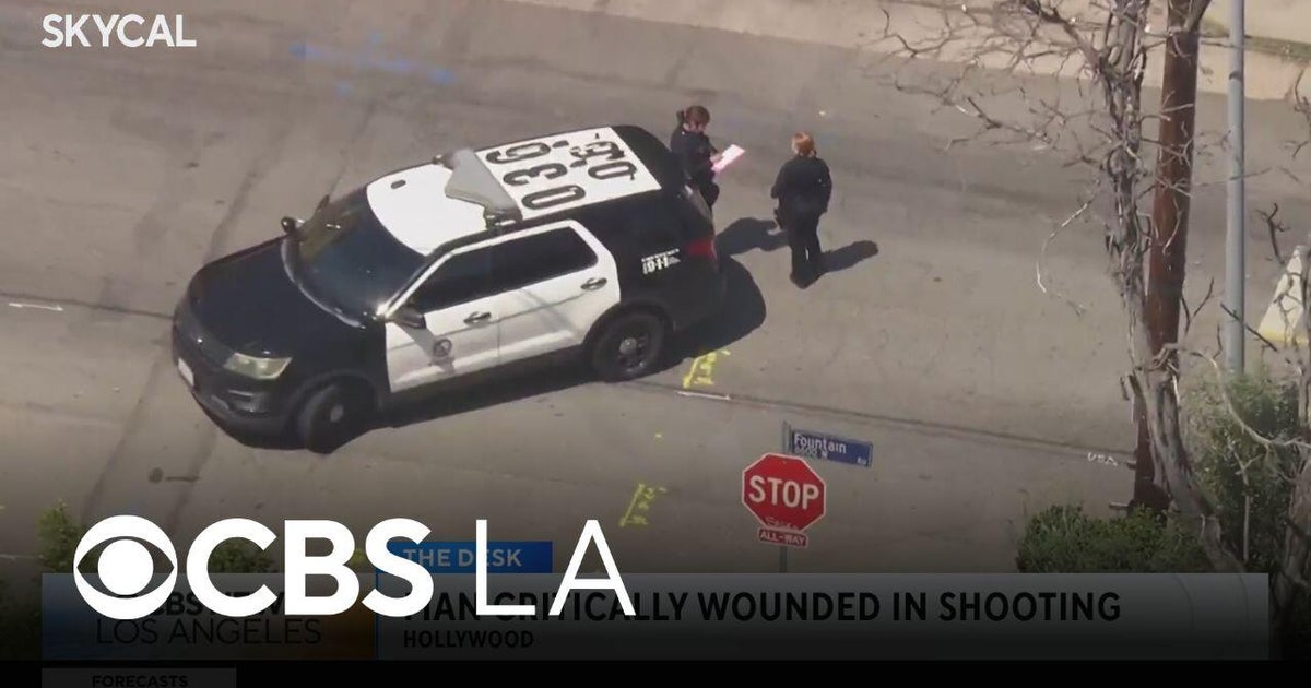 Police investigate a shooting in Hollywood - CBS Los Angeles