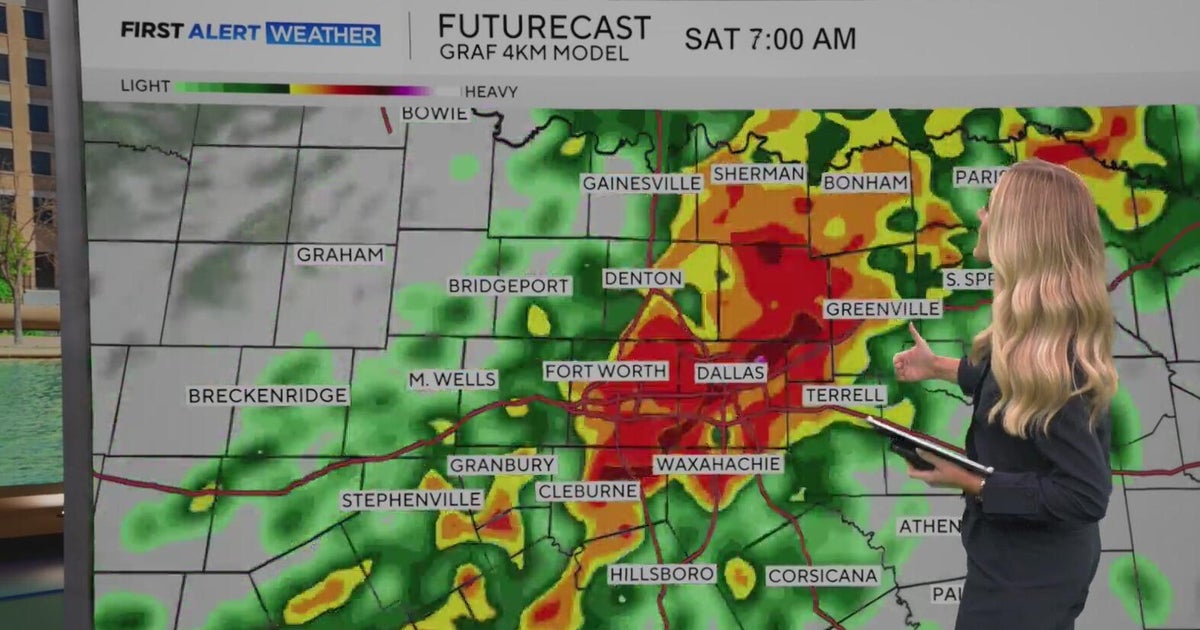 Storms return to North Texas on Friday as system moves in - CBS Texas