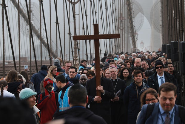 Catholics Hold Way Of Cross Processions In New York On Good Friday 
