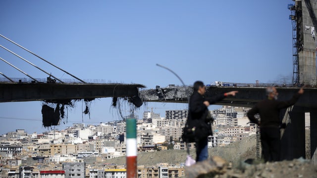 Bridge sections destroyed in strike near Tehran 