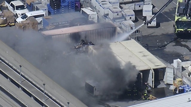 SFO cargo fire 