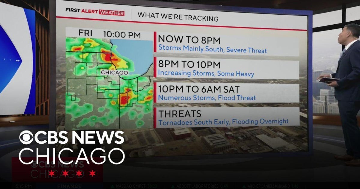 Chicago weather: Strong storm threat, flooding possible overnight - CBS ...