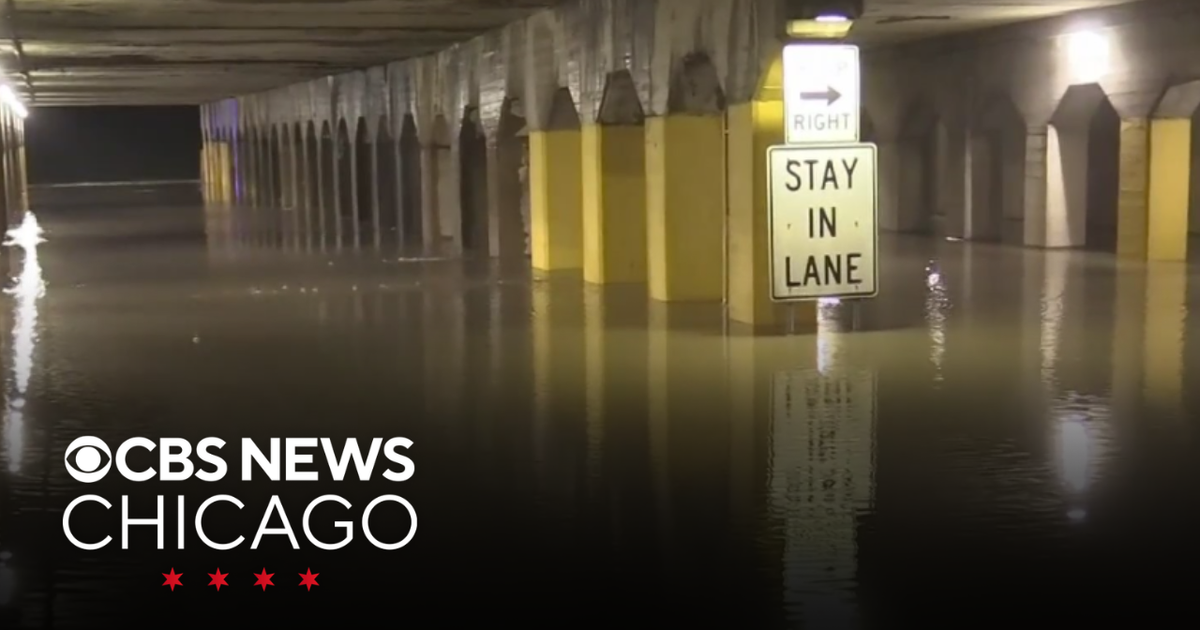 Overnight rain leaves roadways flooding in south Chicago suburbs - CBS ...