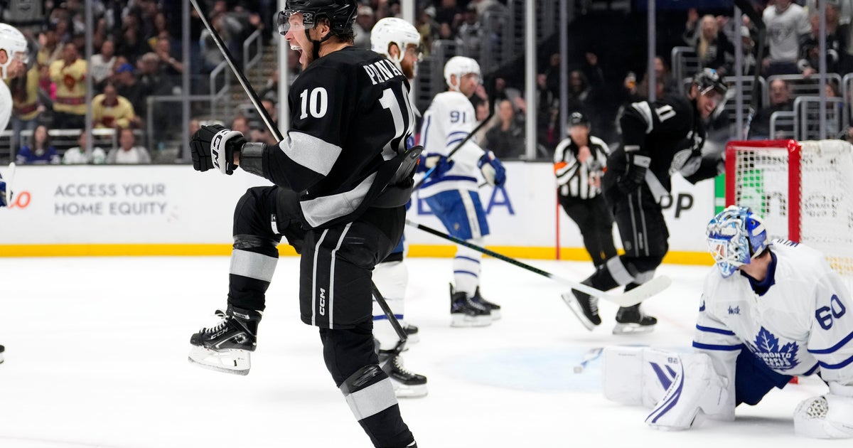 Quinton Byfield scores in OT to boost Kings' playoff hopes with a 7-6 win over Maple Leafs