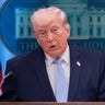 President Trump during a news conference in the James S. Brady Press Briefing Room of the White House in Washington, D.C., on Feb. 20, 2026. 