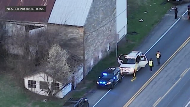 Generic police lights and crime scene tape 