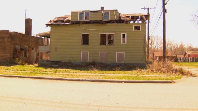Generic police lights and yellow police tape at crime scene 