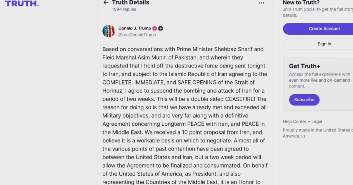 President Trump pushes back on Iran threats for two weeks