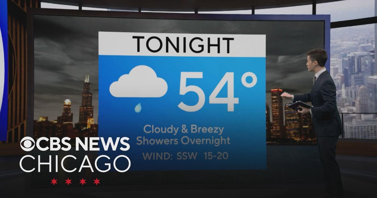 Cloudy and breezy, showers overnight in Chicago - CBS Chicago