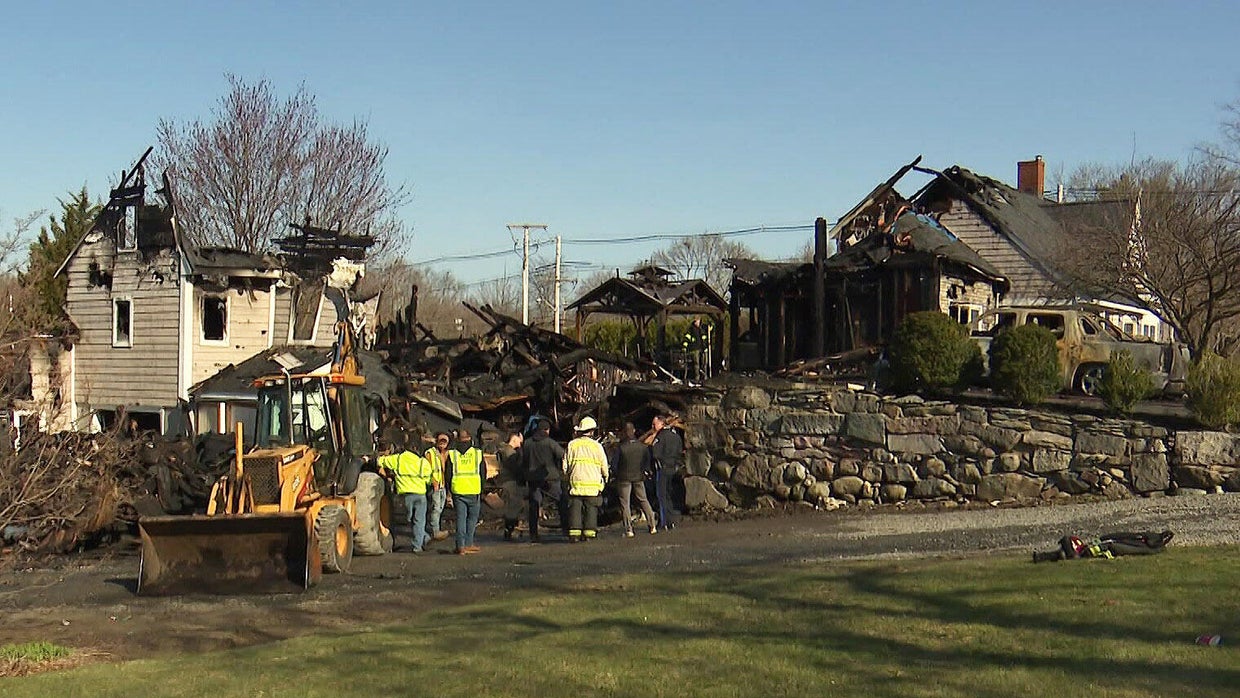 Family saved as historic Bridgewater home destroyed in fire and ...