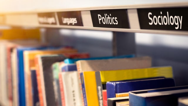 Texas high school classroom flag, clock. 