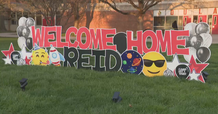 Dulaney High School celebrates hometown astronaut Reid Wiseman's safe return