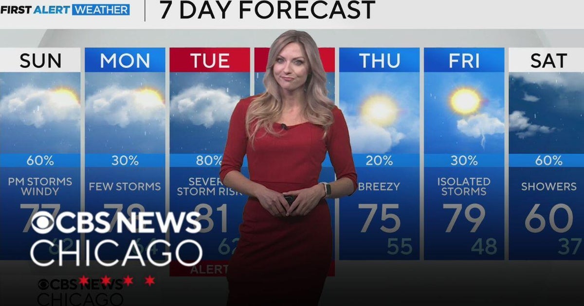 Warm Sunday with evening storms for Chicago - CBS Chicago