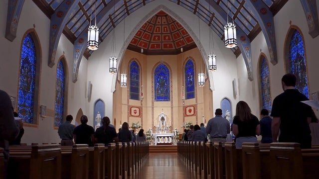 A mass at St. Patrick Cathedral 