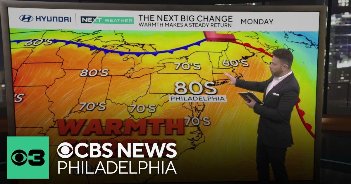 Very warm Monday in Philadelphia region with summer-like temps