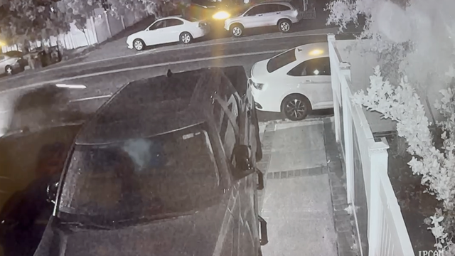 Generic police lights and yellow police tape at crime scene 