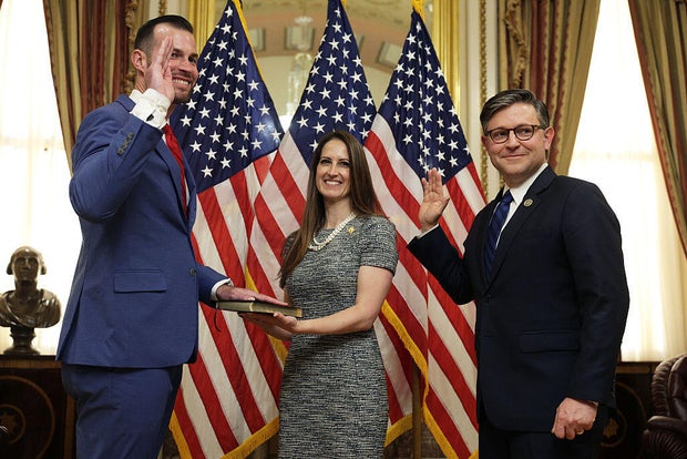 House Speaker Johnson Swears In Clay Fuller To Replace Marjorie Taylor Greene 