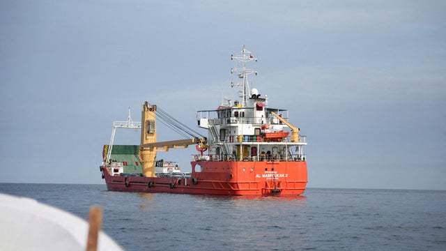 FILE PHOTO: Vessel at the Strait of Hormuz, off the coast of Oman&rsquo;s Musandam province 