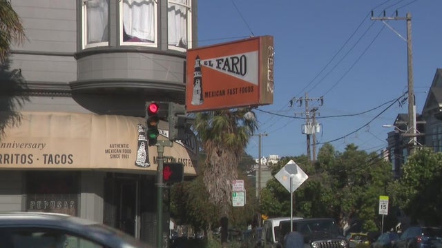 A sign near the entry way of a restaurant that says El Faro 
