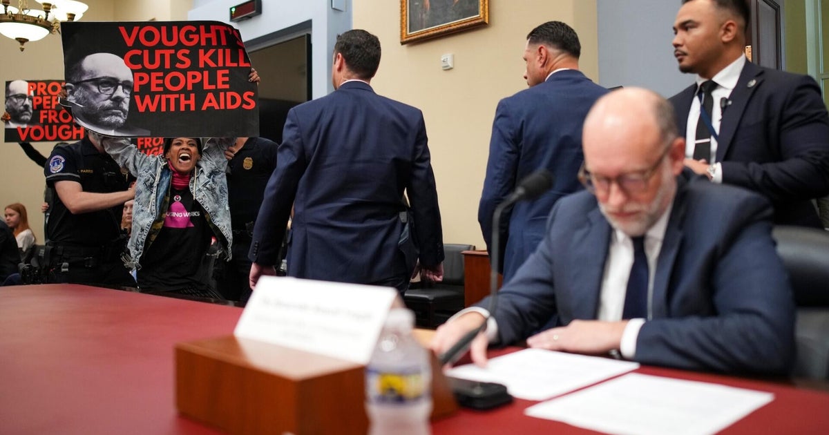 Watch: Protesters interrupt OMB Director Russ Vought’s opening statement at House hearing