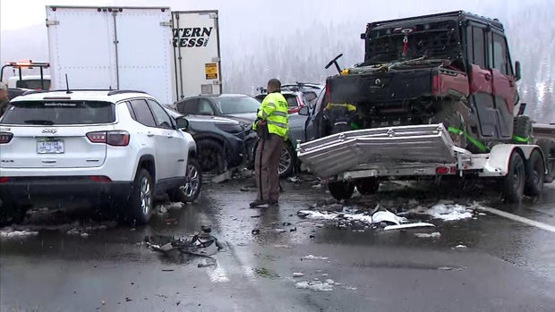 Colorado 70-car pileup on snowy I-70 