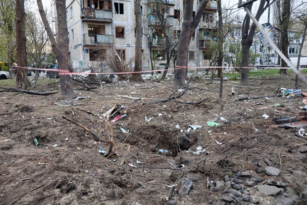 Aftermath Of Overnight Russian Missile Strike On Kyiv