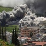 Smoke rises following an Israeli strike in Nabatieh 