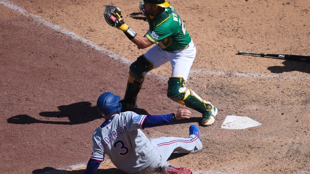 Rangers Athletics Baseball 