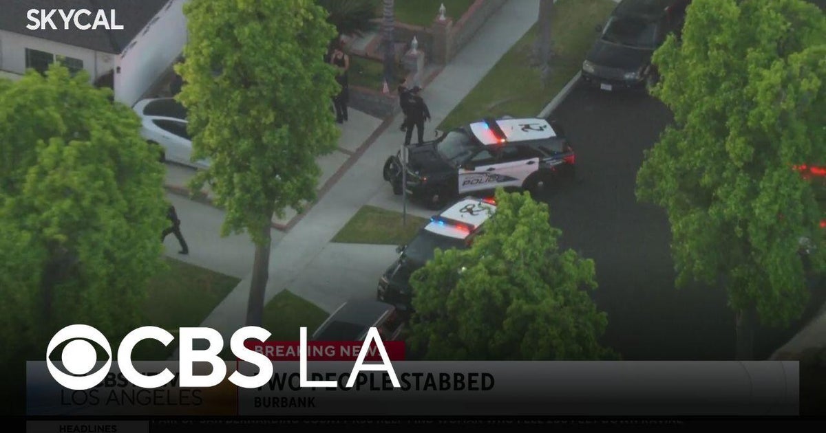 2 people stabbed at Burbank home, police search for suspect - CBS Los ...