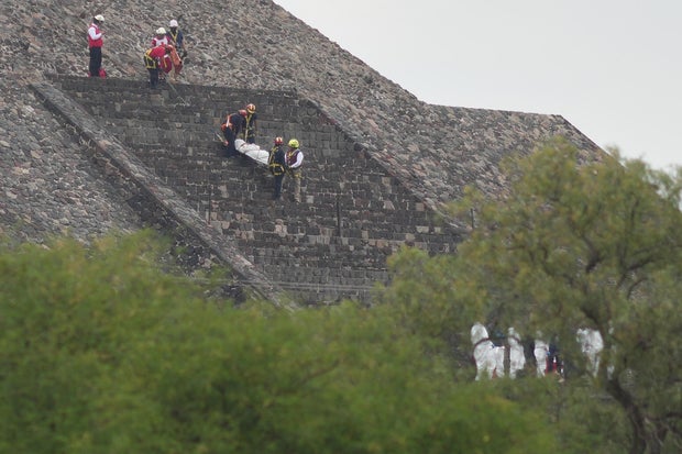 APTOPIX Mexico Teotihuacan Shooting 