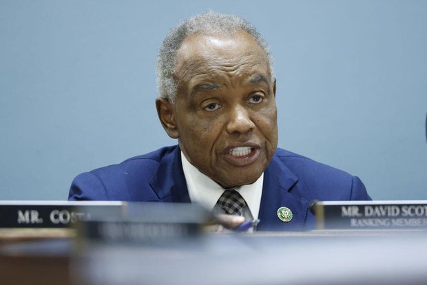 Rep. David Scott of Georgia speaks during a House Agriculture Committee hearing titled The Future of Digital Assets in Washington, D.C., on Tuesday, June 6, 2023. 